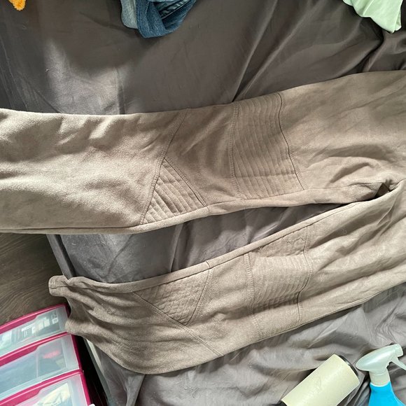 Tan suede leggings - Picture 3 of 4